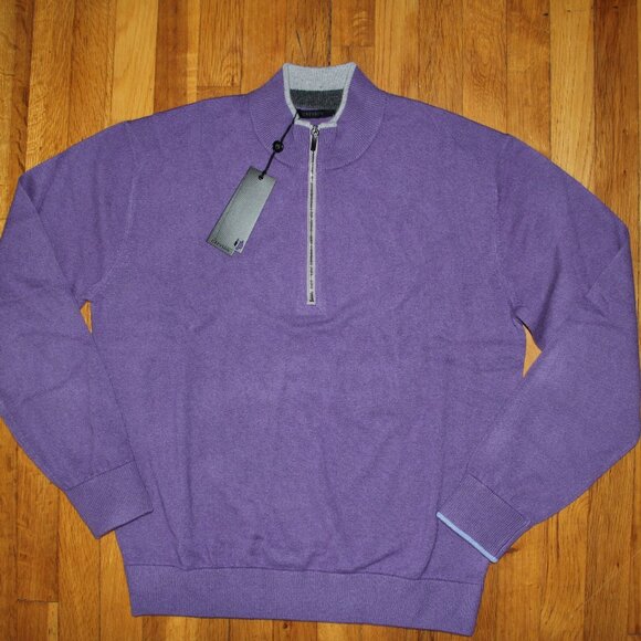 Greyson Other - Greyson Clothiers Sebonack 1/4 Zip Golf Sweater Mens L Amalfi Wool Cashmere
